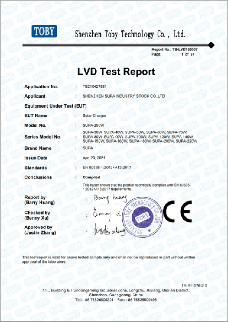 LVD Test Report